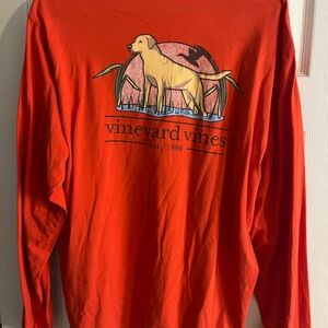Vineyard Vines Red Long Sleeve Shirt
